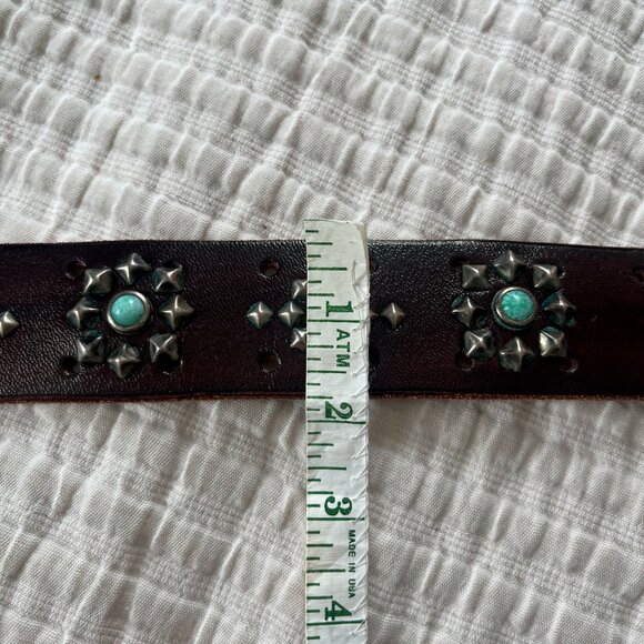 Vintage Old Stud Women's Leather Belt -XS - Picture 9 of 9